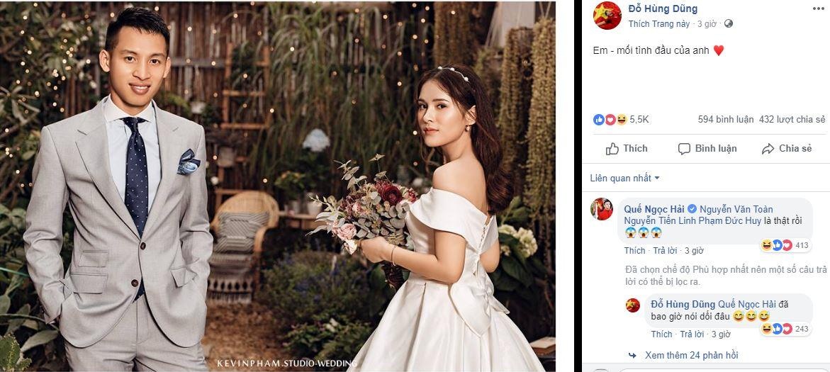 cau thu do hung dung ket hon anh 1