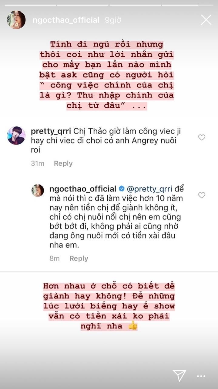 hot girl Ngoc Thao dap tra antifan anh 1