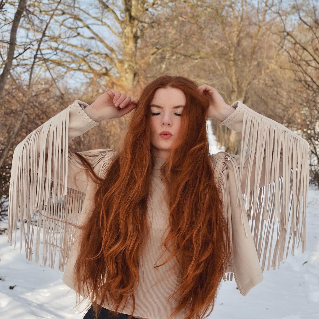 hot girl co mai toc do tu nhien anh 1