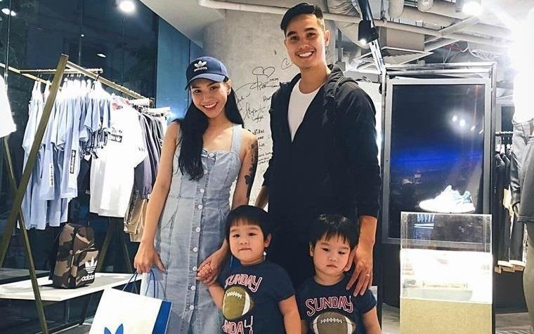 Hai 'quy tu' sinh doi bu bam, dang yeu cua vo chong Baggio hinh anh