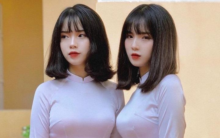 Chi em sinh doi Yen Bai sinh nhat ngay ram, duoc dat ten Hang - Nga hinh anh