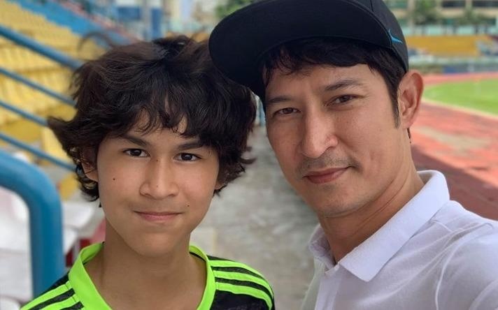 Con trai dien vien Huy Khanh cao vuot troi, duoc khen dep hon bo hinh anh
