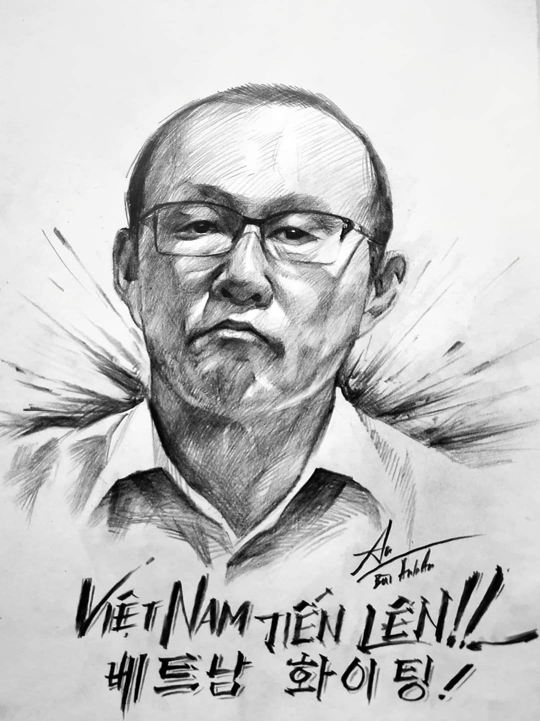 vẽ chân dung Thành Chung Hoàng Đức ảnh 2 ve chan dung Thanh Chung Hoang Duc anh 2