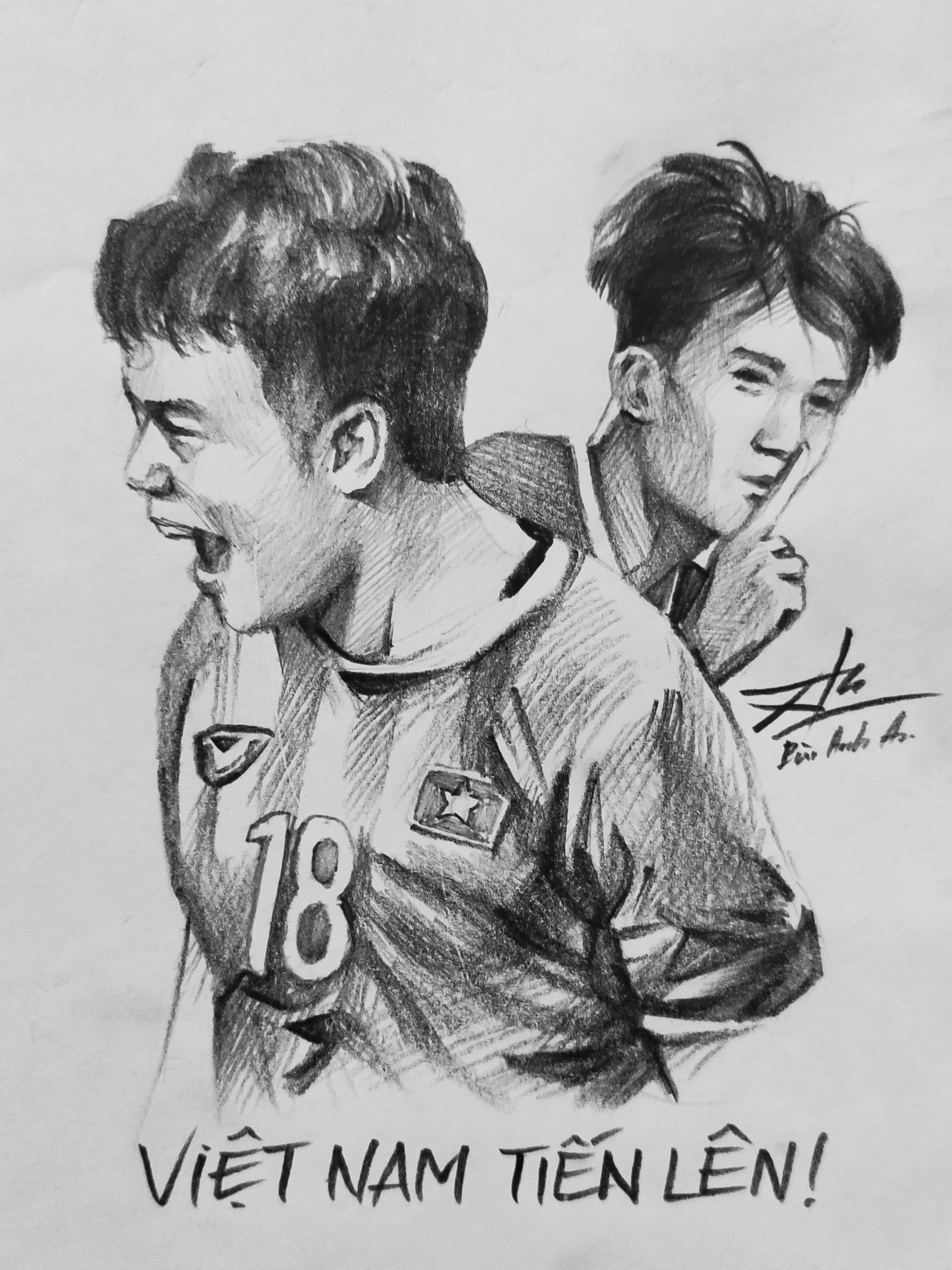 vẽ chân dung Thành Chung Hoàng Đức ảnh 1 ve chan dung Thanh Chung Hoang Duc anh 1