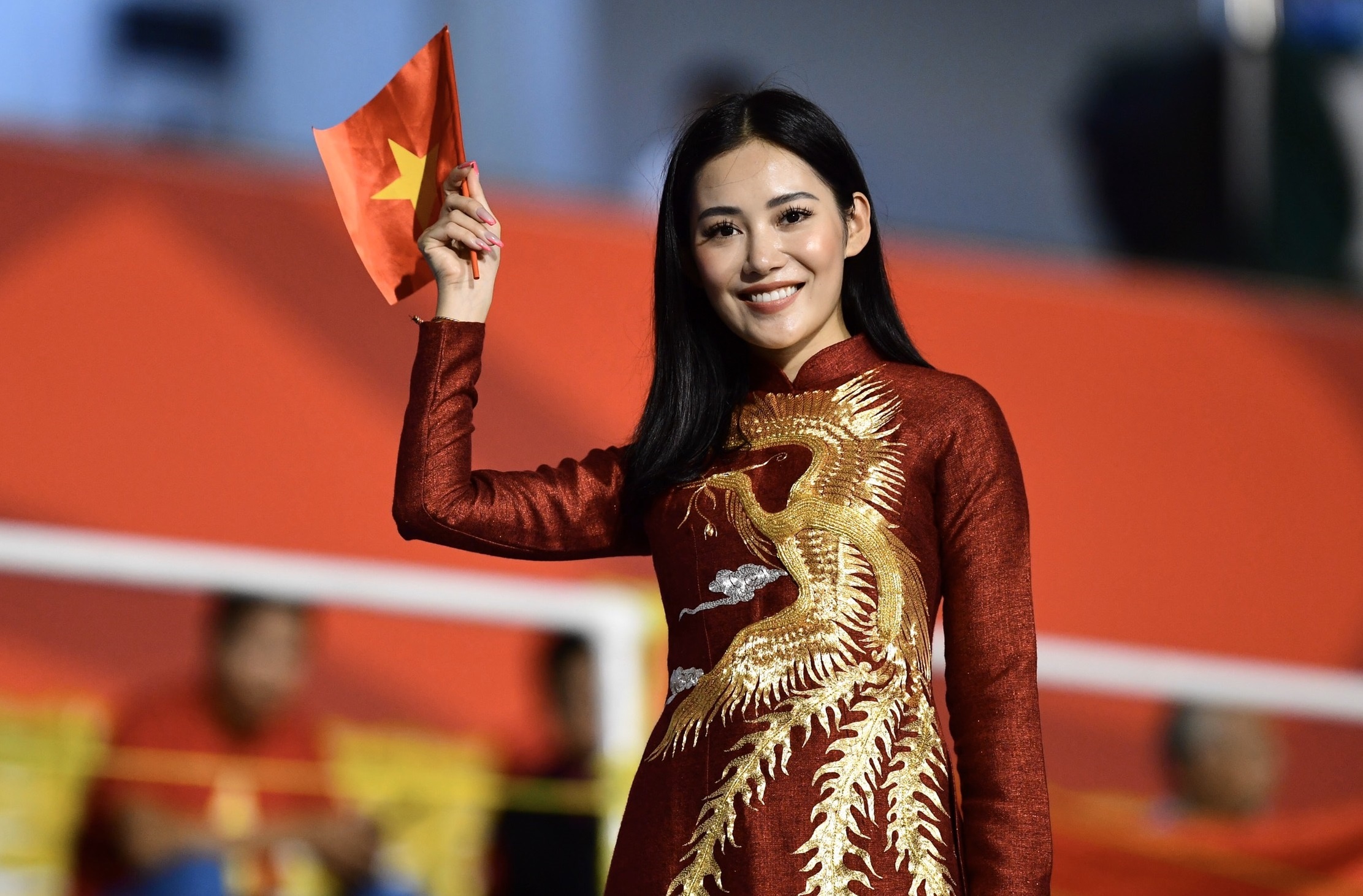 fan nữ cổ vũ U22 Việt Nam ảnh 1 fan nu co vu U22 Viet Nam anh 1