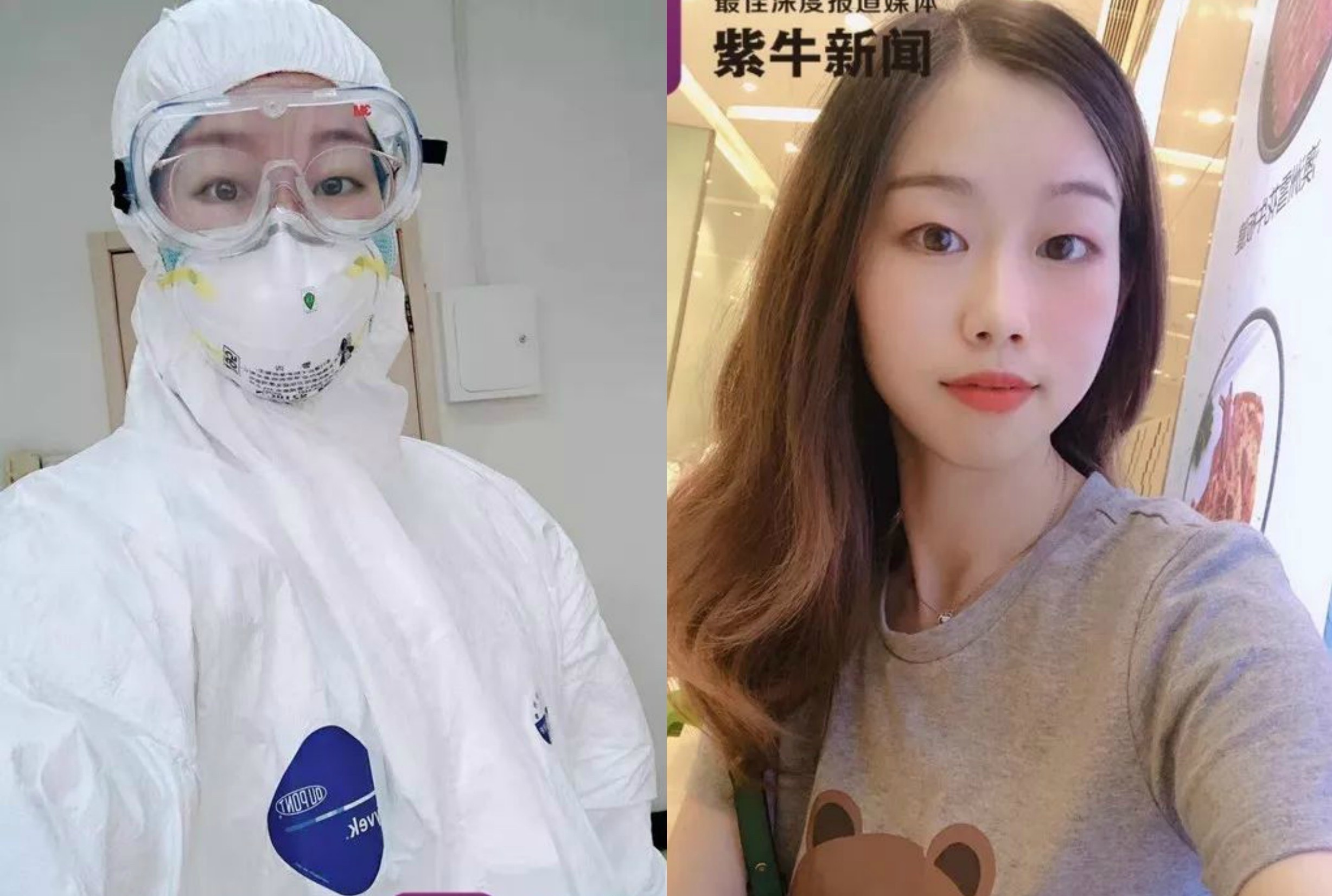 Nu y ta khong an uong, nhin ve sinh suot 12 tieng de chong dich corona hinh anh