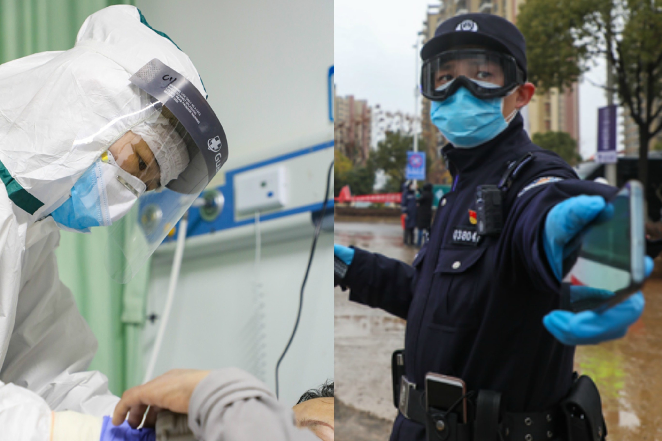 Mot ngay lam viec cua vo chong canh sat - y ta giua mua dich o Vu Han hinh anh