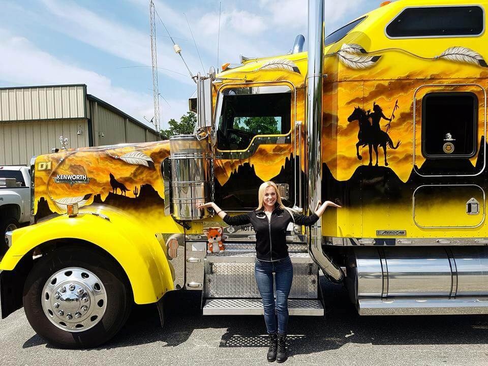 nu tai xe xe tai anh 8