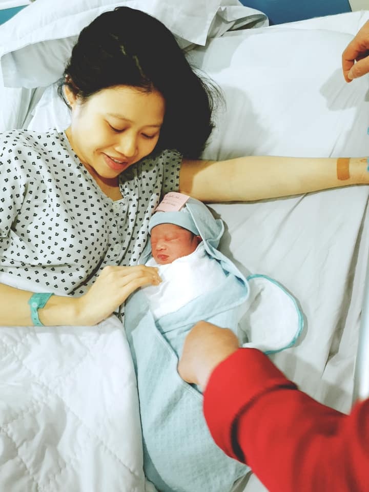 vợ Trọng Hoàng sinh con ảnh 1 vo Trong Hoang sinh con anh 1