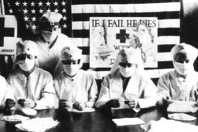 100 nam cua chiec khau trang tu cum Tay Ban Nha den Covid-19 hinh anh