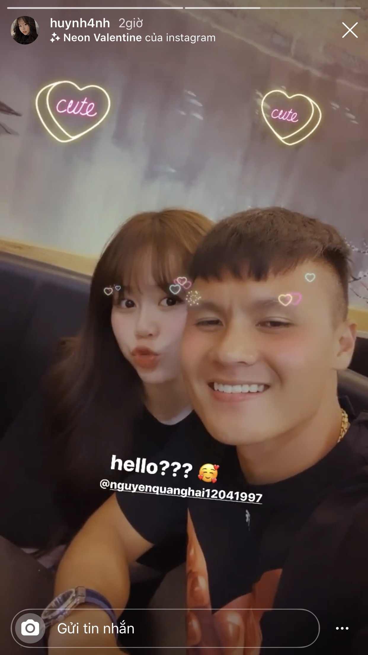 Huỳnh Anh bạn gái Quang Hải ảnh 2 Huynh Anh ban gai Quang Hai anh 2