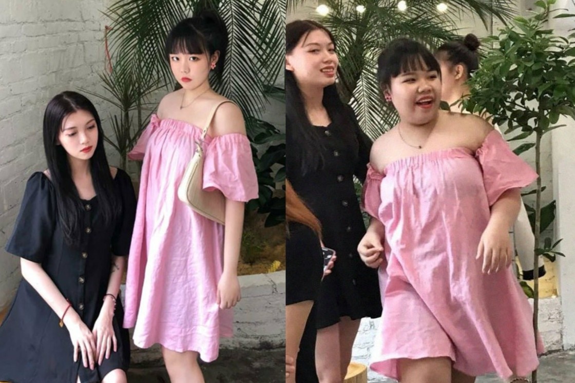 Anh da qua chinh sua cua 2 co gai khac xa nhan sac ngoai doi hinh anh