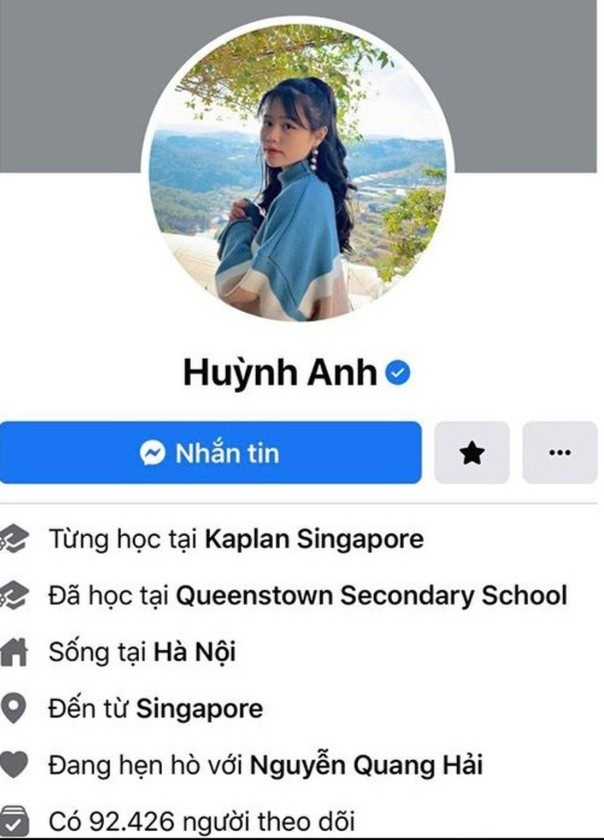 Huynh Anh ban gai Quang Hai anh 1