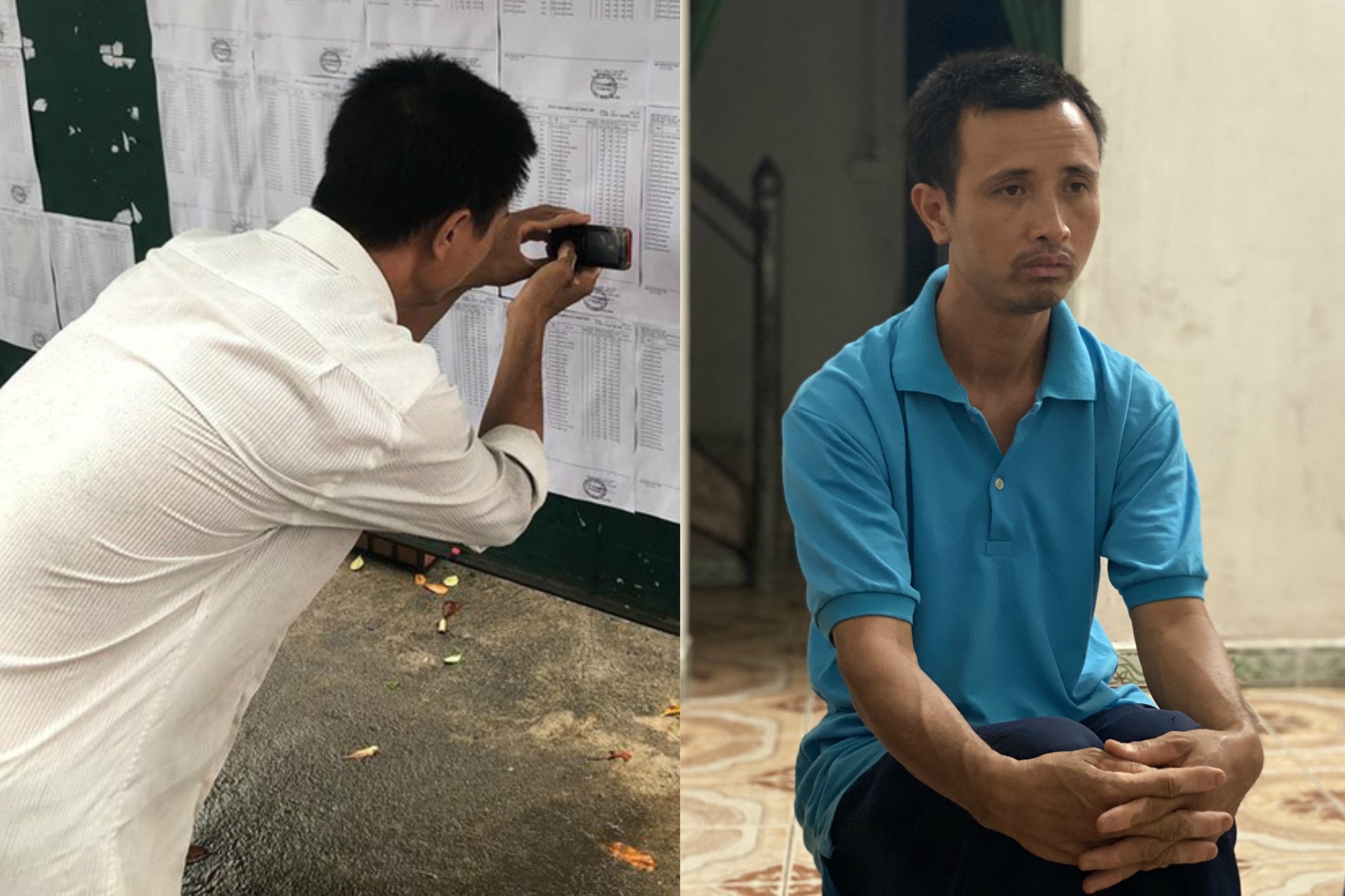 Cha ngheo chup diem thi cho con: ‘Bo chang co gi, chi co tinh thuong' hinh anh