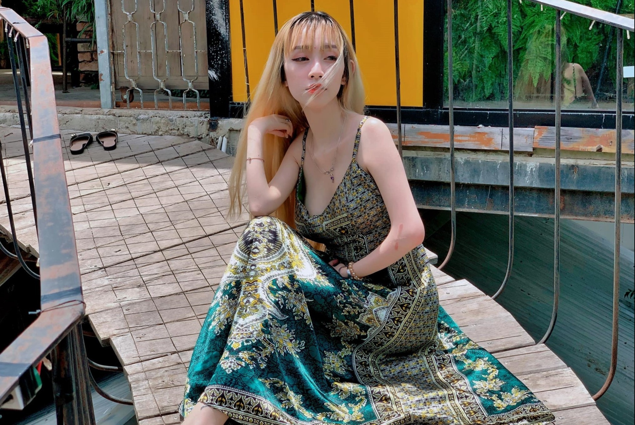 Me don than o Da Lat cham con, trang diem bang chan hinh anh