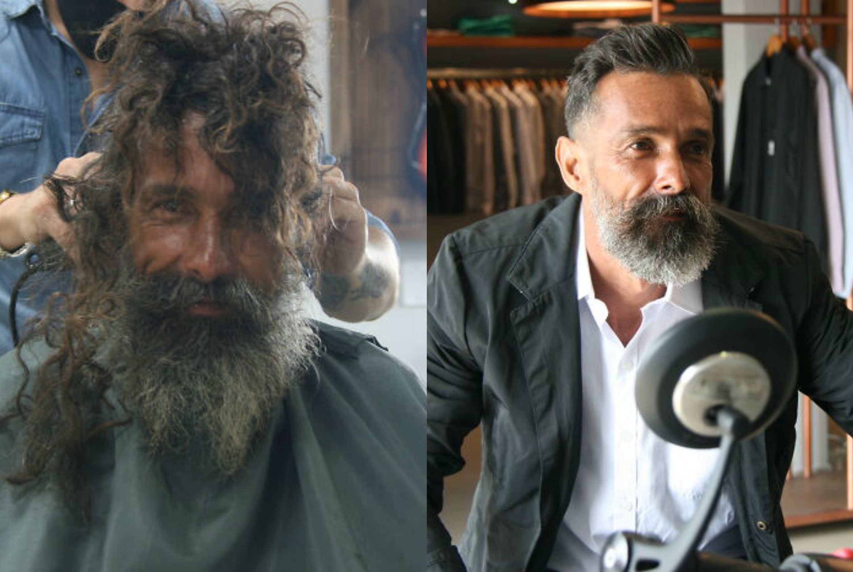 Nguoi dan ong vo gia cu tim lai duoc gia dinh nho cat toc, cao rau hinh anh