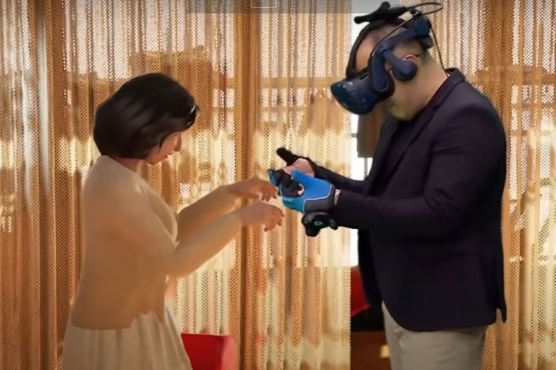 Gap lai vo da mat nho cong nghe VR o Han Quoc hinh anh