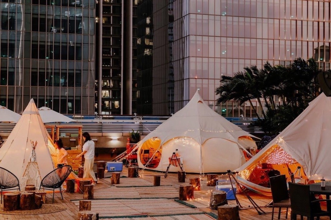 Cam trai kieu Han Quoc tren noc nha cao tang o Ha Noi hinh anh