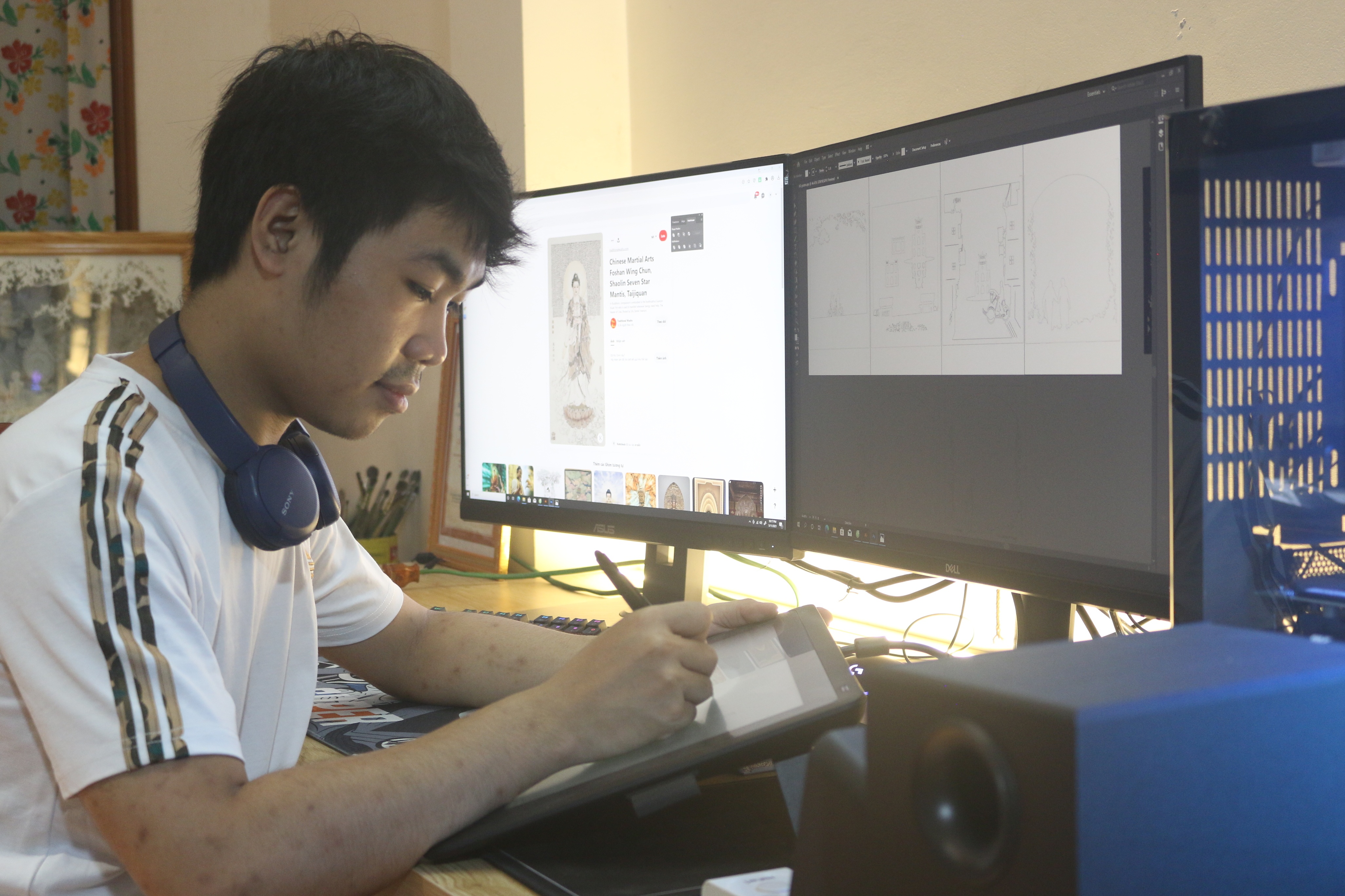 chang trai lam den giay 3D anh 6