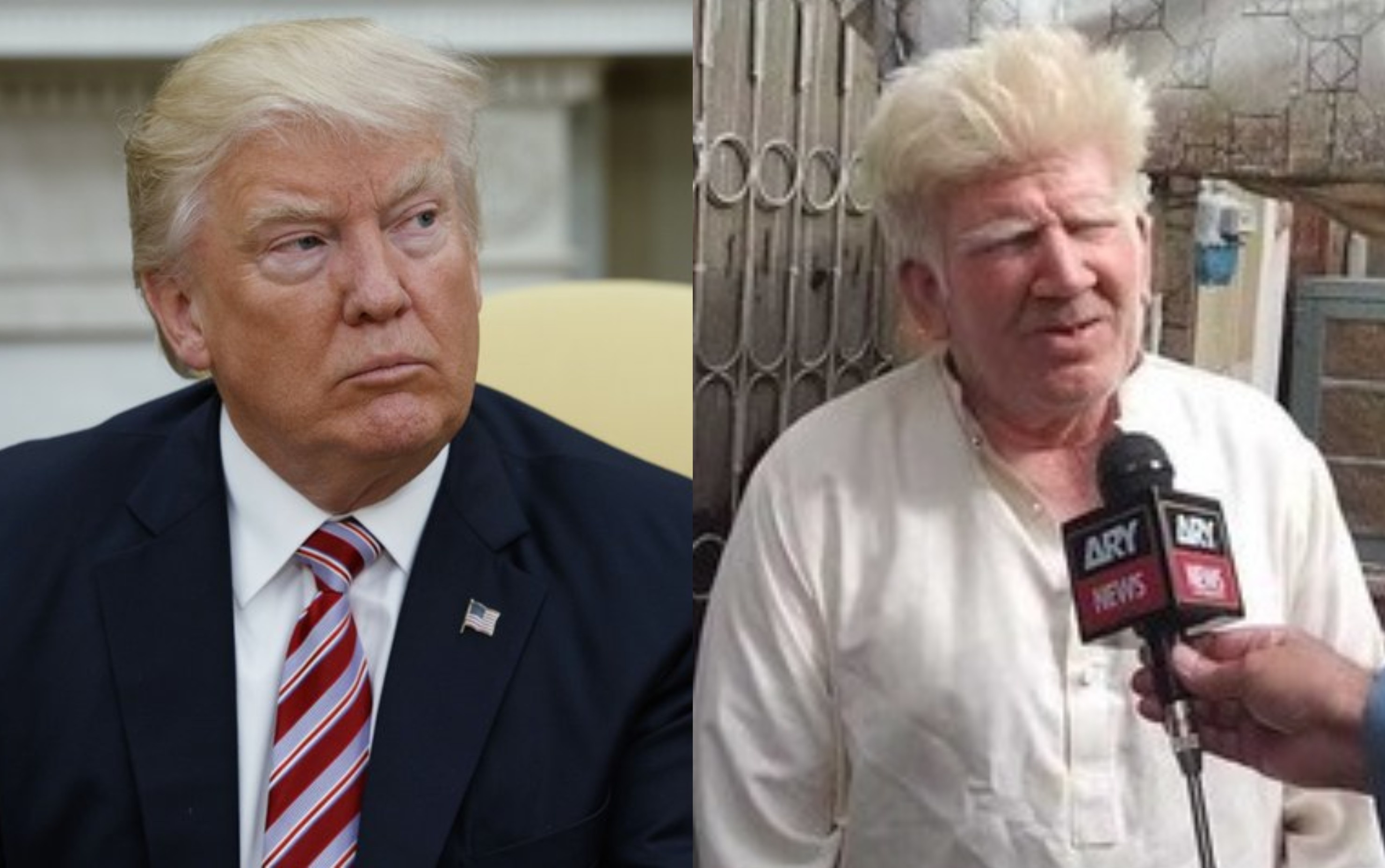 người đàn ông giống Donald Trump ảnh 1 nguoi dan ong giong Donald Trump anh 1