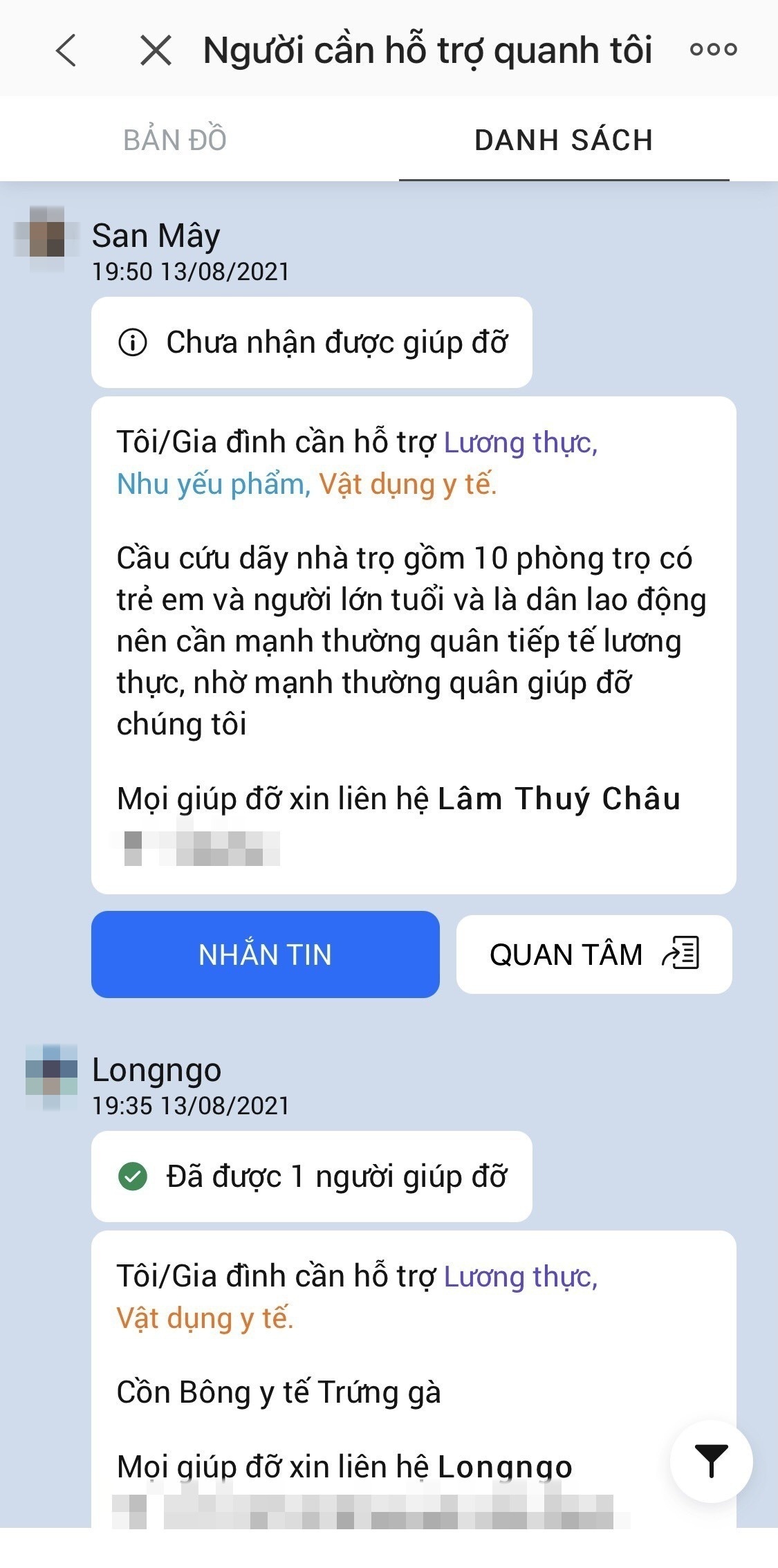 Giúp nhau qua Zalo Connect ảnh 2 Giup nhau qua Zalo Connect anh 2
