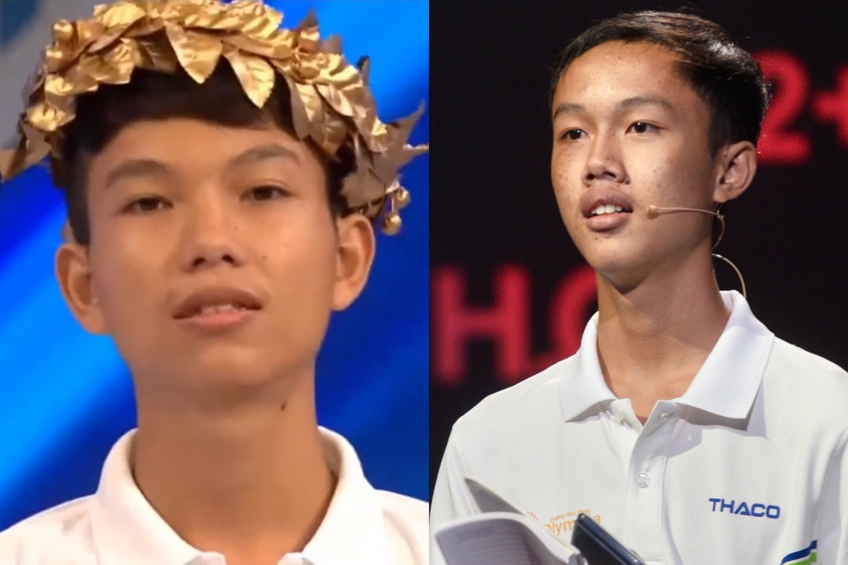 Gia dinh co 2 anh em ruot cung mang ve vong nguyet que Olympia hinh anh