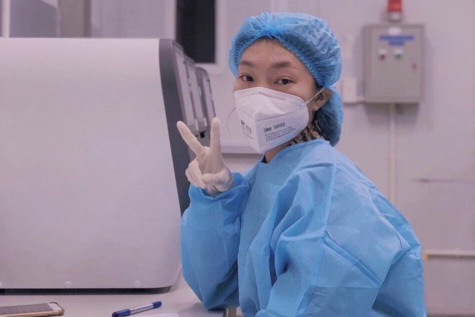 Gan 4 thang di chong dich tu Bac vao Nam cua co gai 39 kg hinh anh