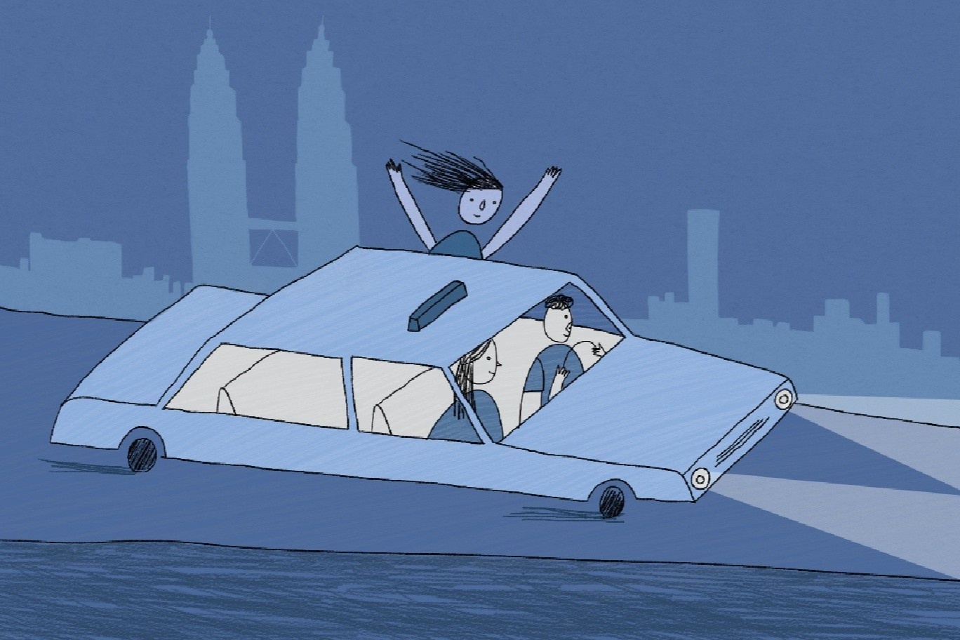 Chuyen taxi 0 dong cua co gai Viet o Malaysia hinh anh