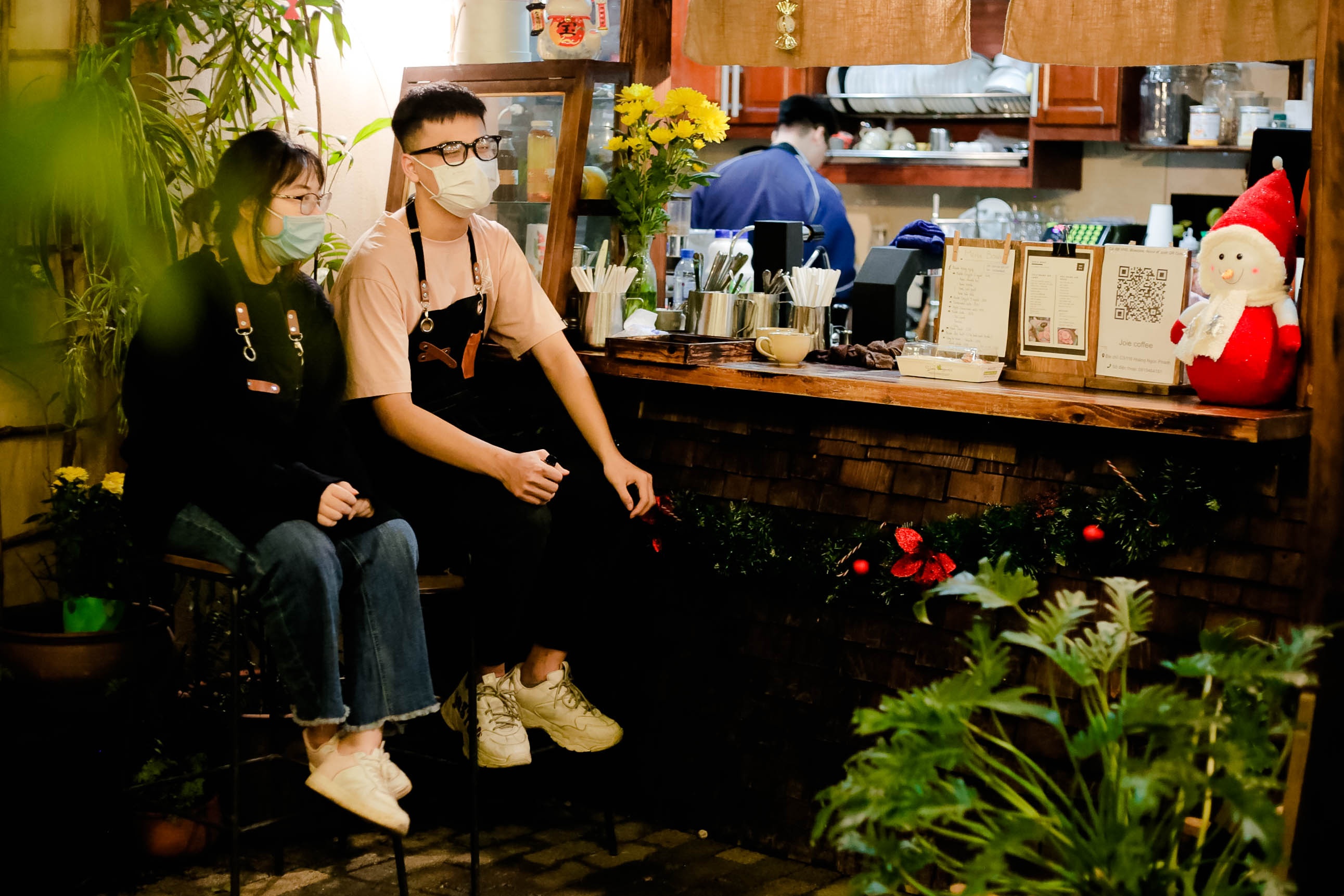 quan ca phe trang tri Giang sinh anh 9