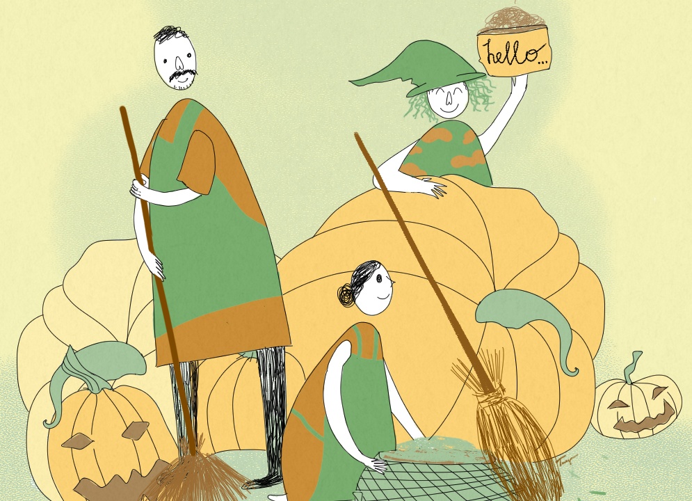 Toi luon chao va cam on co chu lao cong hinh anh