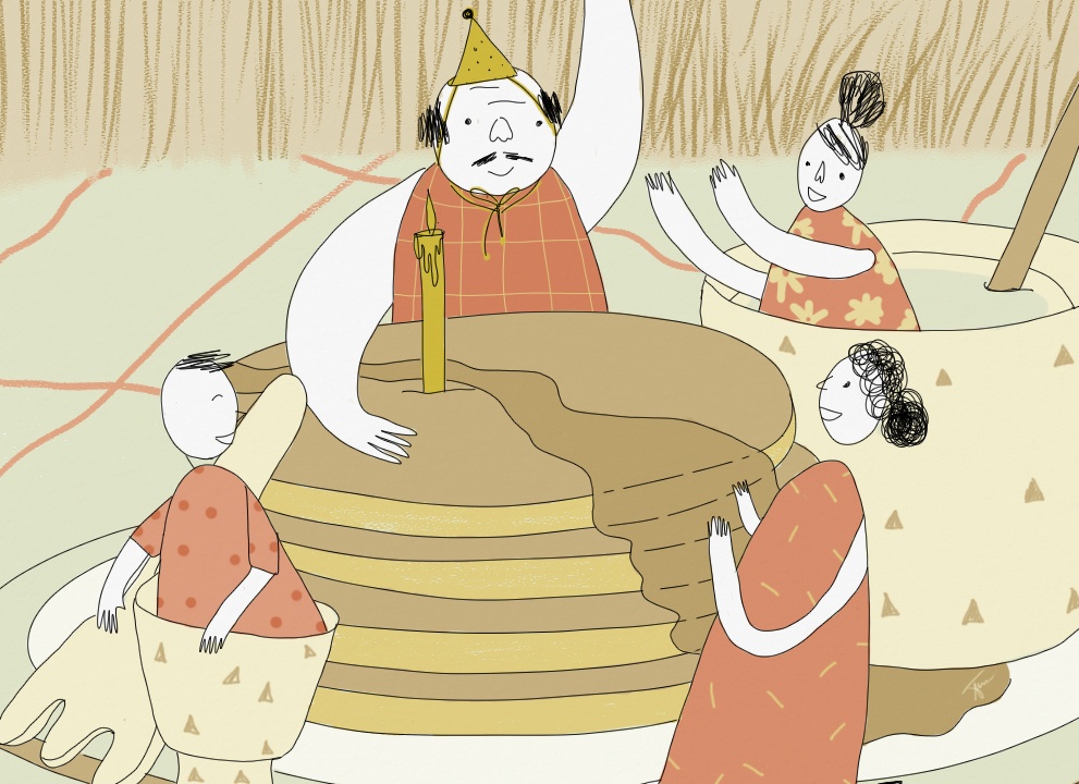 Lan dau ba duoc thoi nen mung sinh nhat hinh anh
