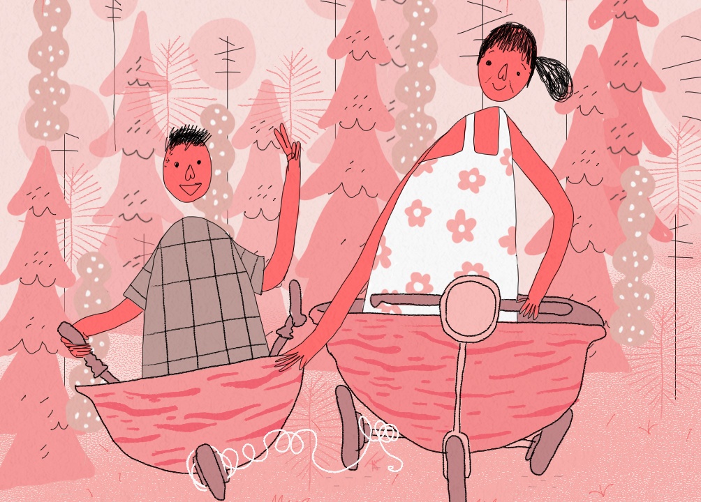 Nguoi phu nu la giup toi di 10 km ve nha hinh anh