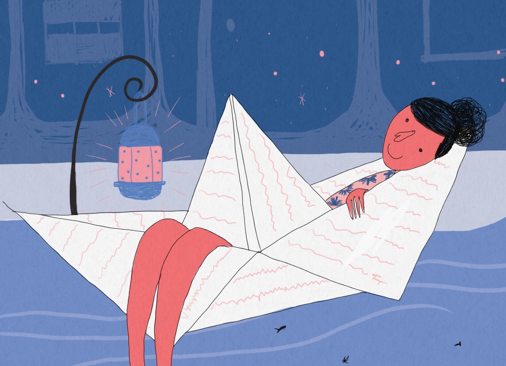 La thu cua bo truoc ngay di xa hinh anh