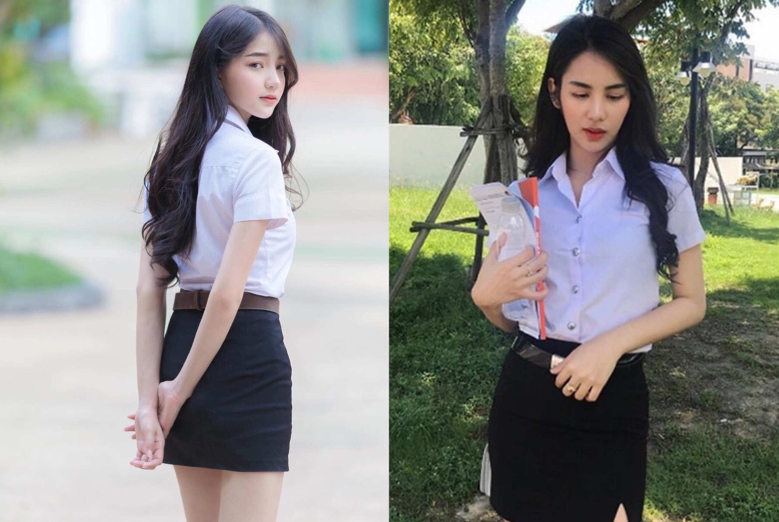 Thai Lan cam du khach mac dong phuc nu sinh chup anh hinh anh