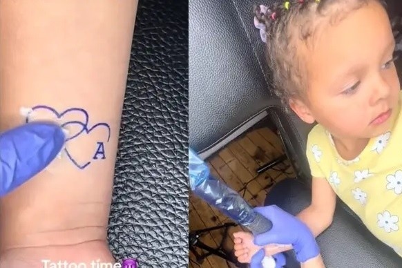 TikToker hung chi trich vi gia vo xam cho con gai 3 tuoi hinh anh