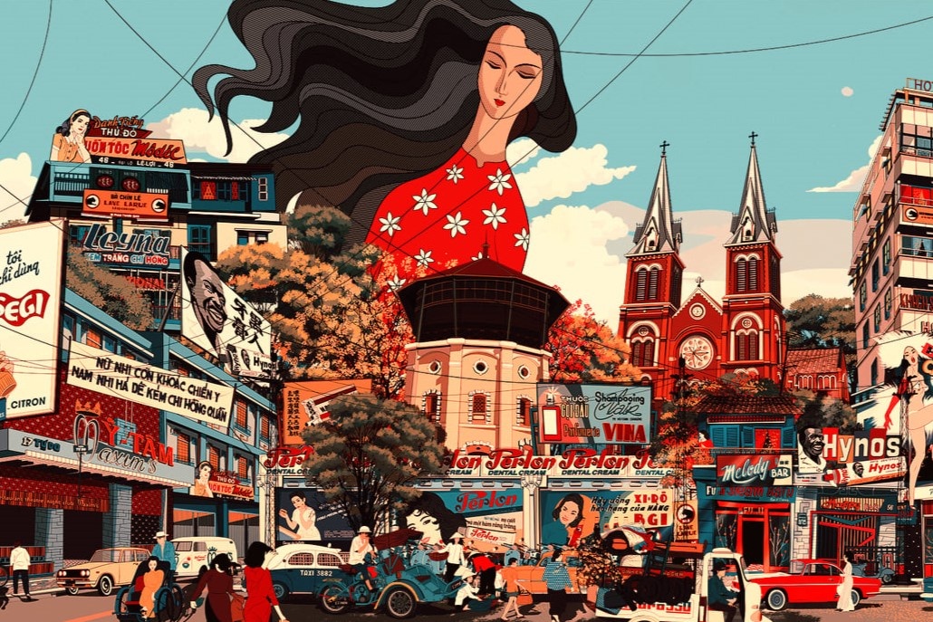 Di san, van hoa TP.HCM xua qua con mat hoa si tre hinh anh