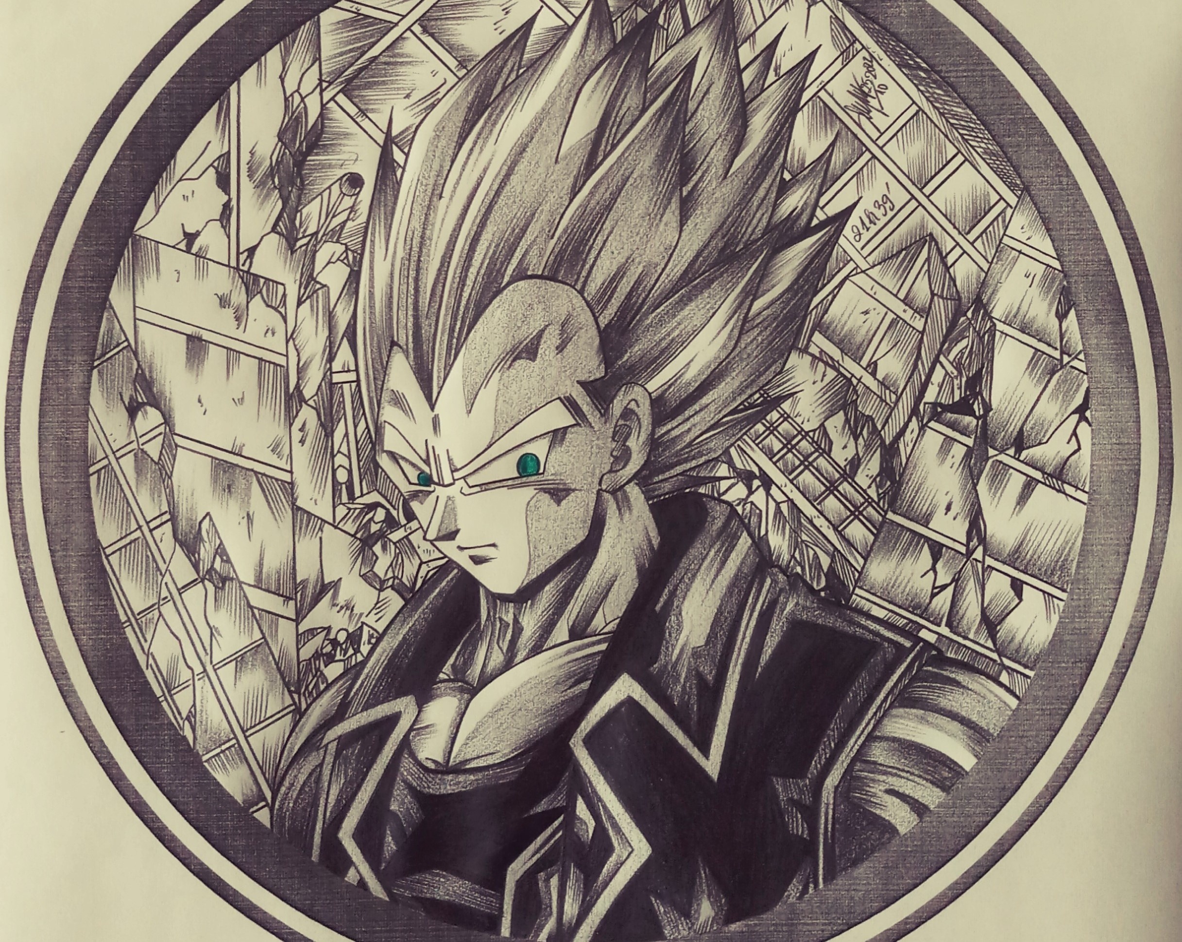 Fan cung chinh phuc vo bang tranh ve nhan vat trong '7 vien ngoc rong' hinh anh