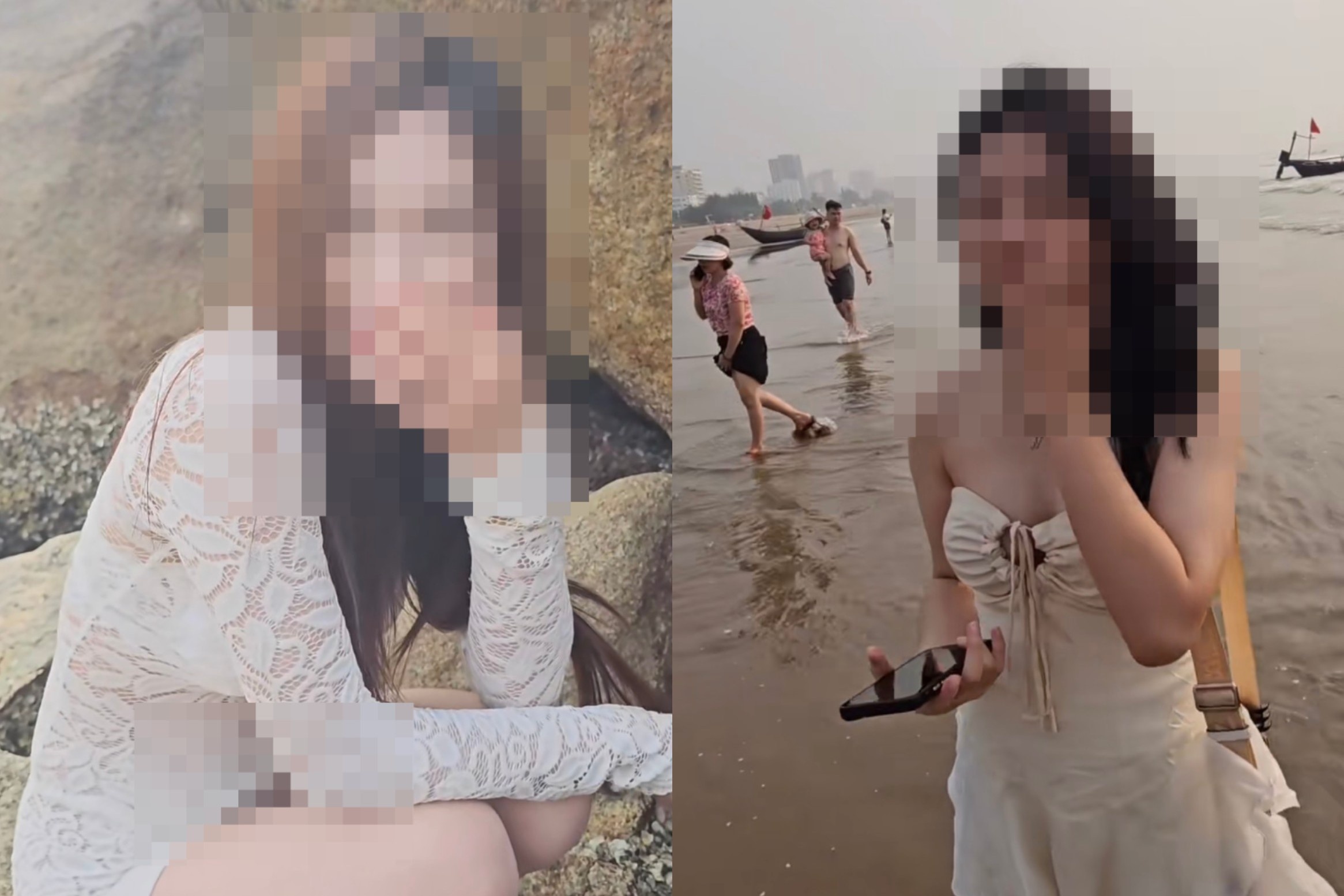 TikToker quay len tren bai bien lap kenh moi, tiep tuc dang video hinh anh