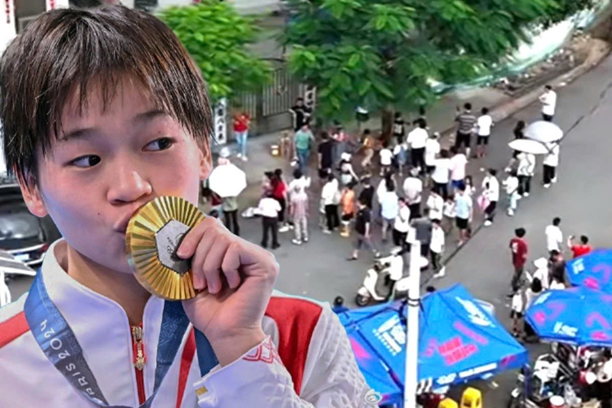 Hang nghin nguoi keo ve que 'nu hoang nhay cau Trung Quoc' du lich hinh anh