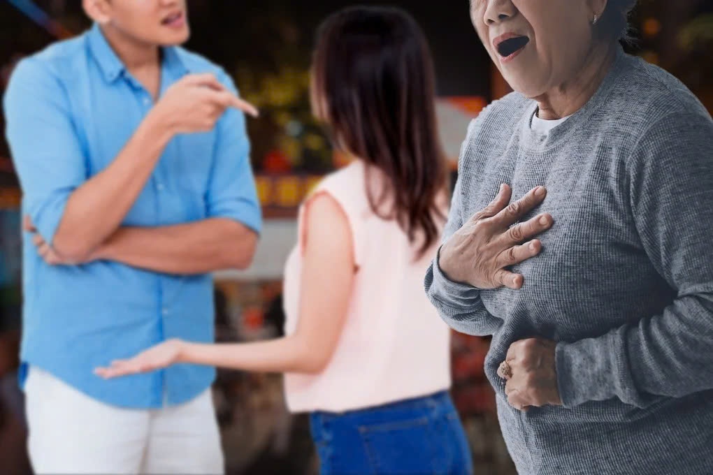 Me vo qua doi vi dau tim khi phat hien con re ngoai tinh hinh anh