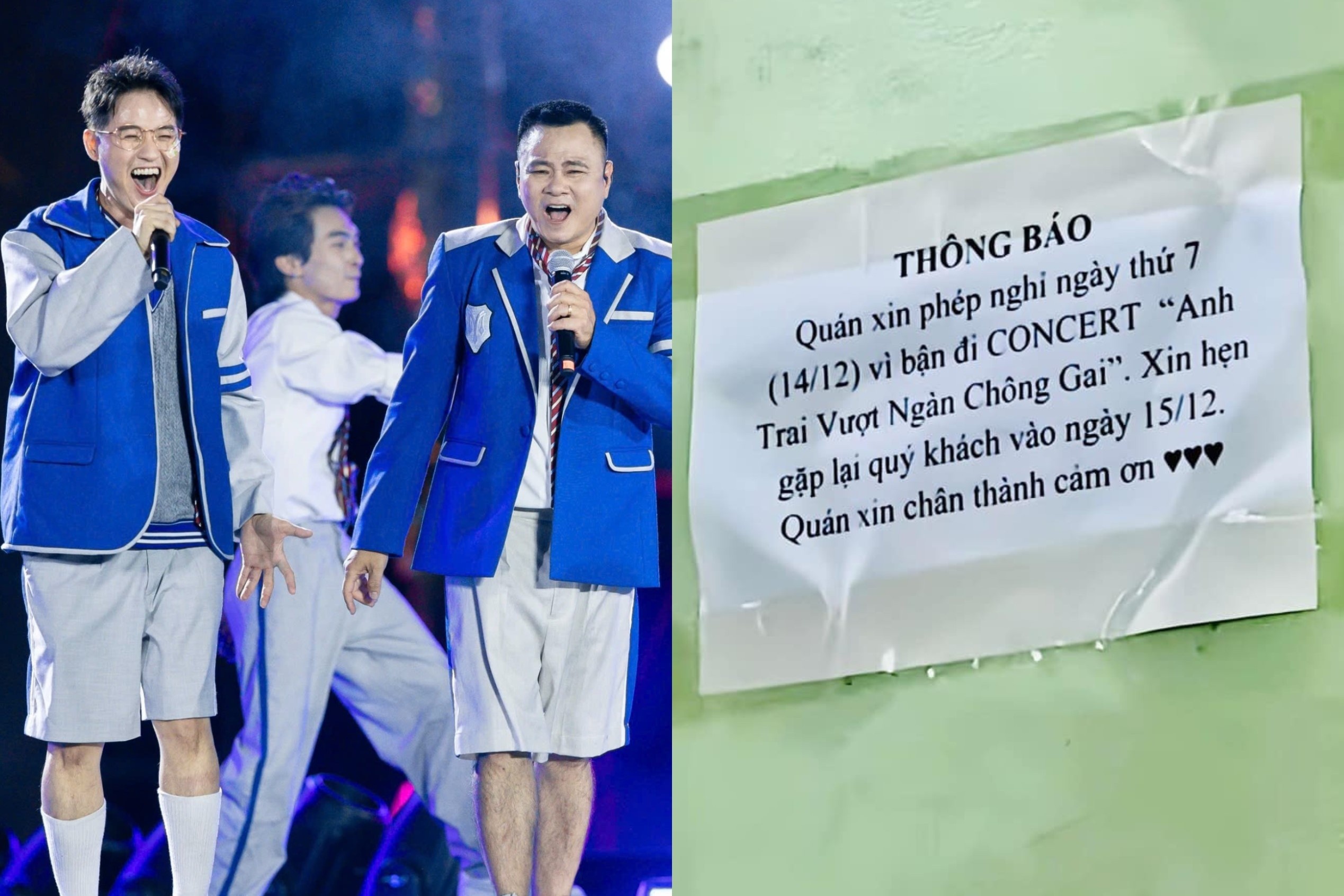 Quan nem chua ran nghi ban de di concert Anh trai vuot ngan chong gai hinh anh