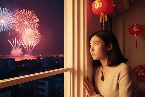 Am anh noi co don tot cung khi o lai TP.HCM an Tet mot minh hinh anh