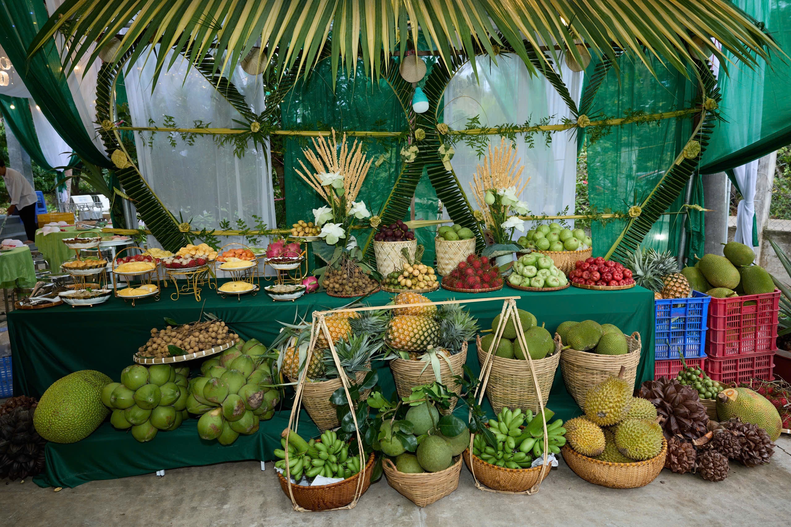 buffet trai cay dam cuoi anh 1