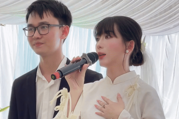Co dau Da Nang gay bao mang voi man phat bieu 'nhu hoa hau' hinh anh
