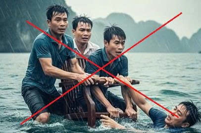 Tran lan bai viet bia dat, anh AI cau view vu lat tau o Ha Long hinh anh