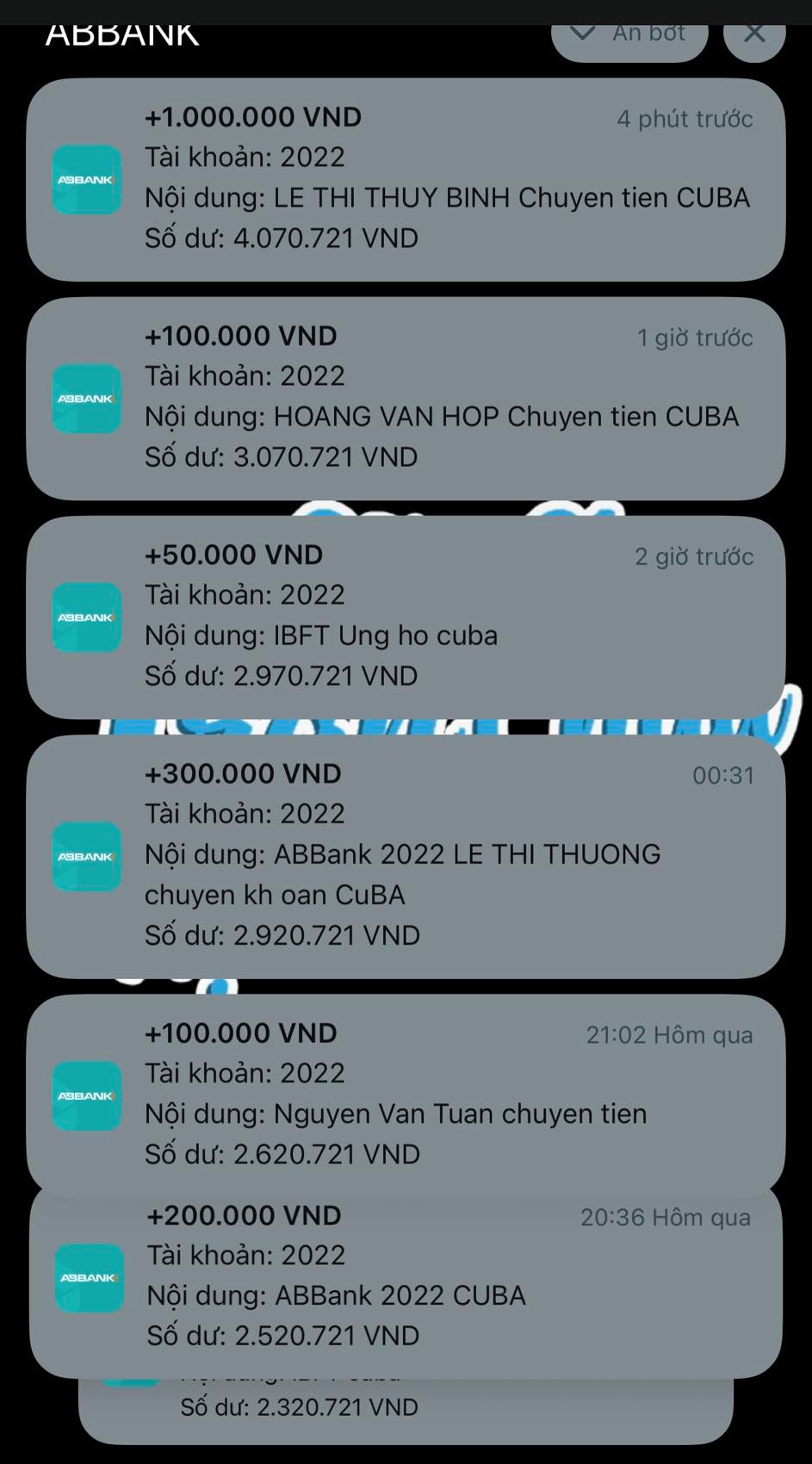 chuyen tien giup cuba anh 1