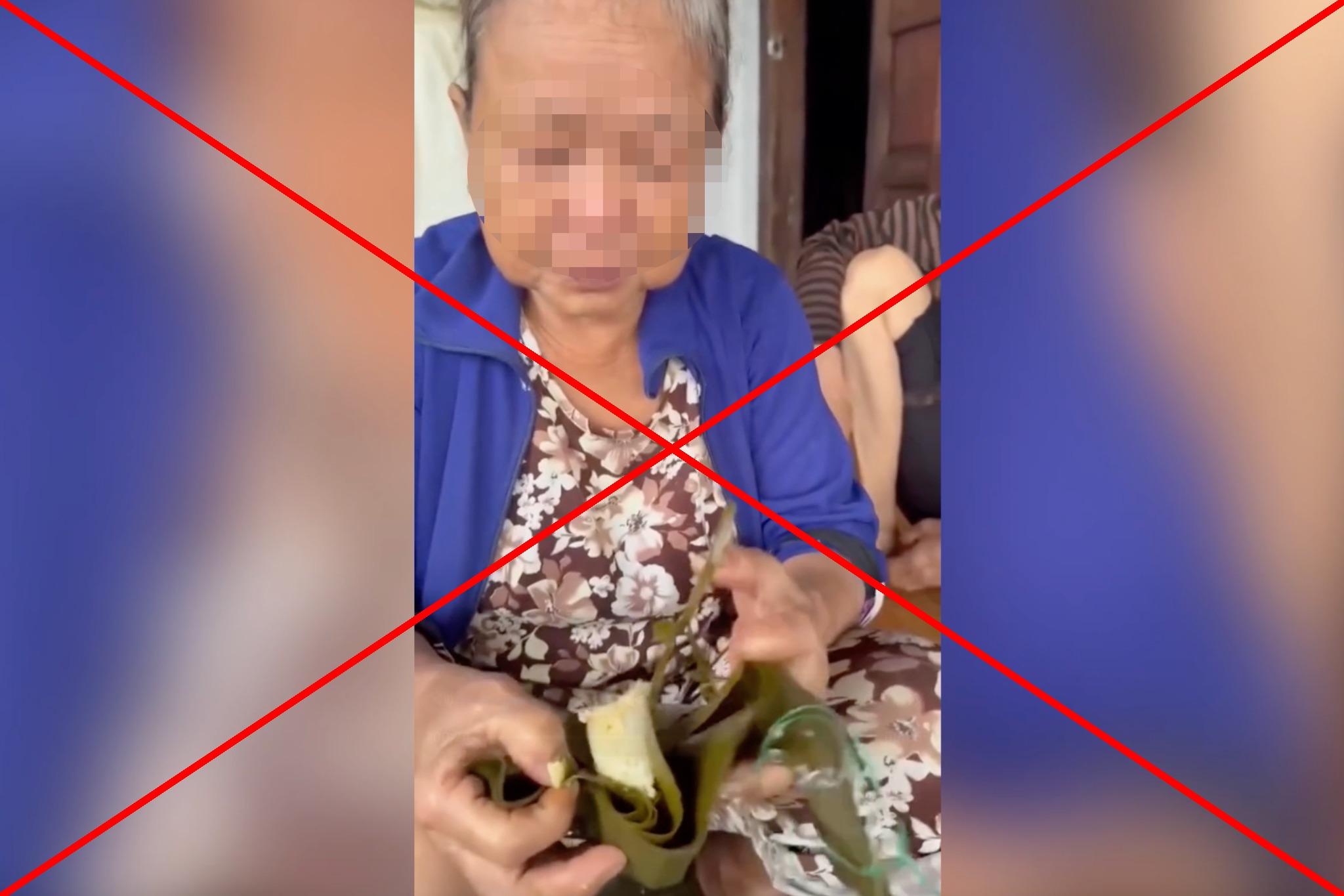 Cong an lam viec voi nguoi dang clip cu ba 'may ngay khong co gi an' hinh anh