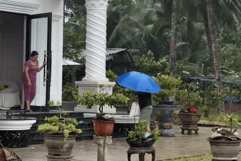 Chu biet thu o Gia Lai mo cua don hang xom tru bao so 13 Kalmaegi hinh anh