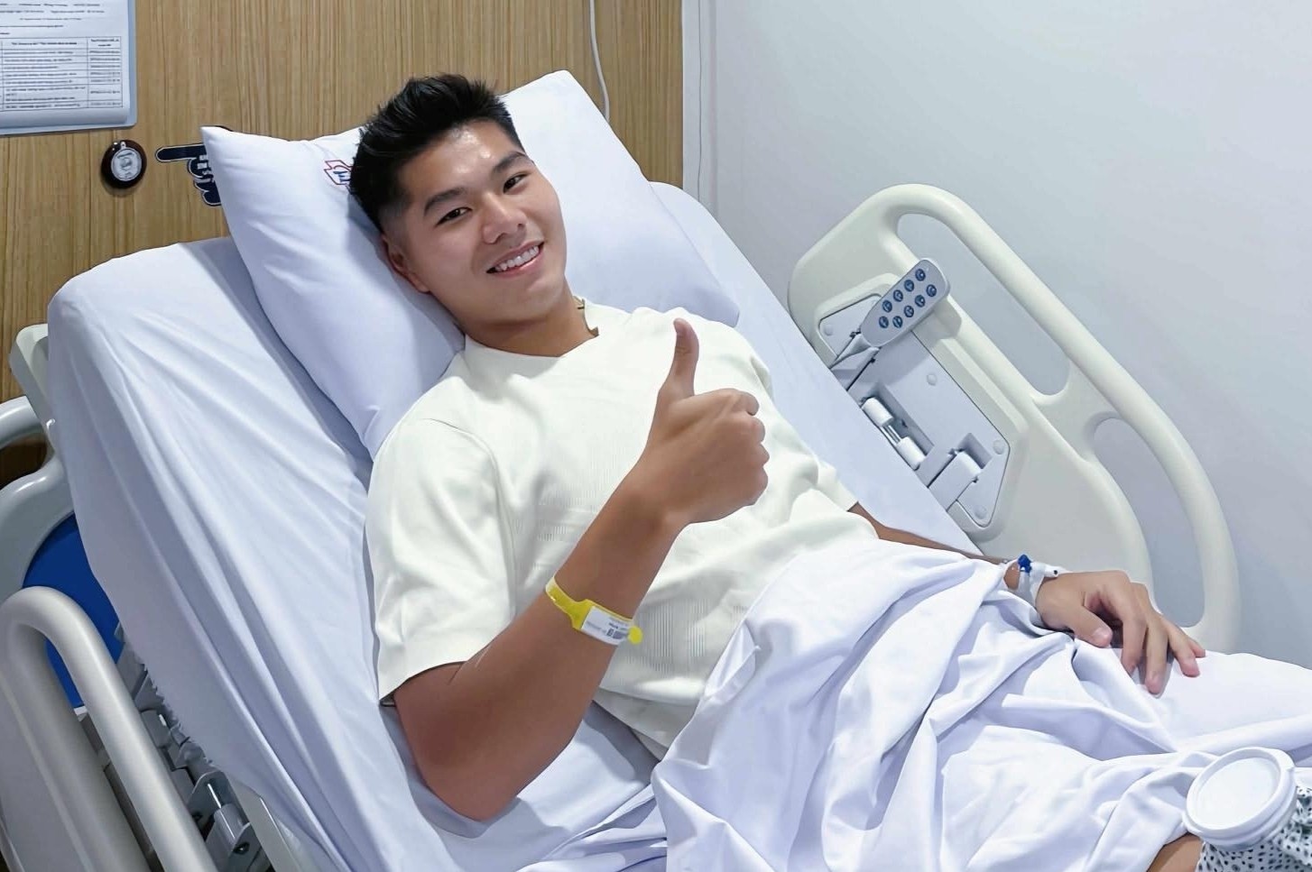 Hieu Minh sau phau thuat hinh anh