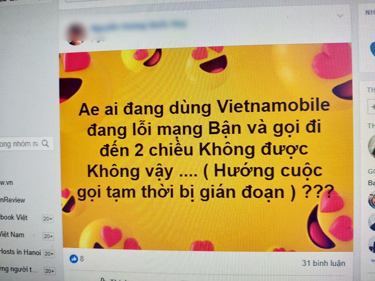 vietnamobile mất mạng ảnh 1 vietnamobile mat mang anh 1
